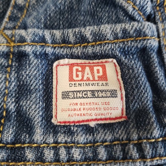 Denim Shorts Durable Baby Gap Snap Closure Zipper Pocket Size 5 100% Cotton Boy - Picture 3 of 3